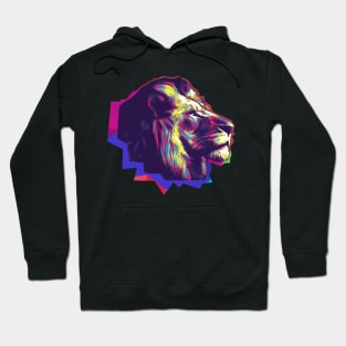 Wpap Pop Art Lion abstract art Hoodie